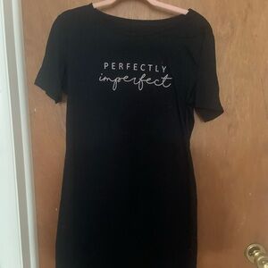 A cute black short sleeve dress